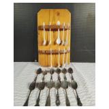 Collectible Spoons and Holder
