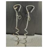 Spiral Dog Tie-out Stakes