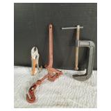 Chain Binder, C Clamp, & Locking Pliers