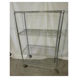 Chrome Wire Shelving Unit