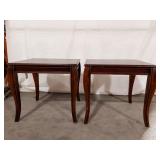Two Oak End Tables