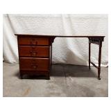 Vintage Oak Folding Sewing Table
