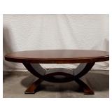 Oval Wood Coffee Table