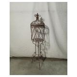 Vintage Wrought Iron Garden Urn