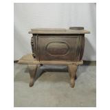 Vintage Cast Iron Wood Burning Stove