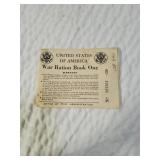 UNITED STATES OF AMERICA WWII Ration Book 1-4
