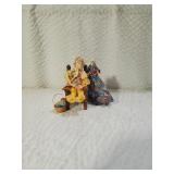 Two Vintage Dolls & Dollhouse Chair