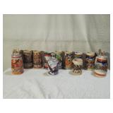 Assorted Budweiser Steins