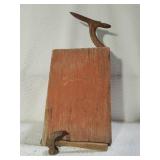 Primitive Shoe Shine Stand & Cobbler Hammer