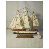 Vintage Wooden Sailboat Model-Gorch Fock