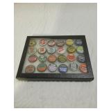 Vintage Bottle Caps Display