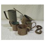 Vintage Copper & Tin Cups