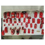 Assorted Red VW Beetle Memorabilia