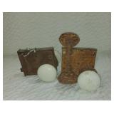 Two Door Knob Assemblies & Set of Knobs