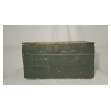 Primitive Hand-built Wooden Trunk