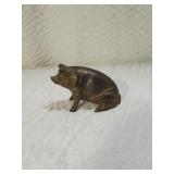 Vintage Brass "Piggy" Bank for Coins