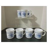 Vintage Arcopal France Honorine Coffee Mugs
