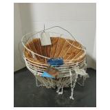 White Metal Hanging Baskets