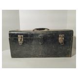 Vintage Toolbox with Socket Wrenches & More