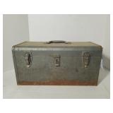 Vintage Toolbox with Socket Wrenches & More