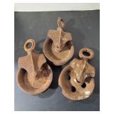 Antique Barn Pulleys