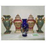 Two Matching Sets of Vases