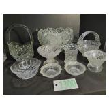 Vintage Pressed Glass Punch Bowl & More!
