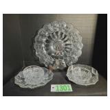 Vintage Pressed Glass Serving Tray and more!