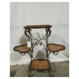 Vintage Hand Forged Iron Planter Stand