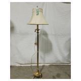 Vintage Brass Swing Arm Floor Lamp