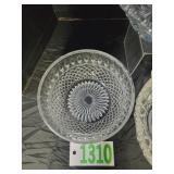 Vintage Decorative Pressed Glass Serving Bowls