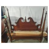 Vintage Wooden Queen Bed Frame