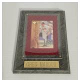 Atlanta Braves Pitcher Greg Maddux Plaque