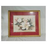 Large Picture Frame With Floral Print