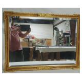 Beveled Mirror with Gilded Frame