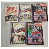 Five Decks Of Baseball Playing Cards