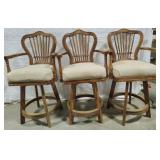 Three Vintage Bar Stools