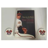 Tom Glavine Book & Braves Coasters