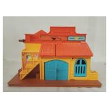Vintage Fisher-Price Little Peoples Western Town