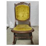 Vintage Folding Rocking Chair