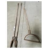 Sling Blade & Post Hole Digger