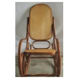 Bentwood Caned Rocking Chair