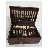Reed & Barton Burgundy Sterling Silverware Set