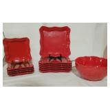 Assorted Red Glassware