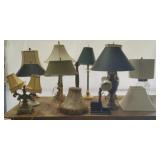 Assorted Lamps and Lamp Shades