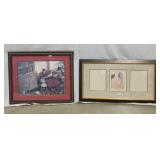 Two Framed Decorative Art Prints