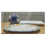 Decorative Serving Pieces and Ginger Jar