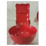 Assorted Red Glassware