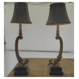 Pair of Decorative Mantle Lamps