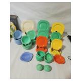 Vintage Colored Dinnerware